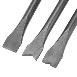 Air Hammer Head, 3pcs Air Hammer Chisel Set Extra Long Round Shank Pneumatic Hammer Bit Set
