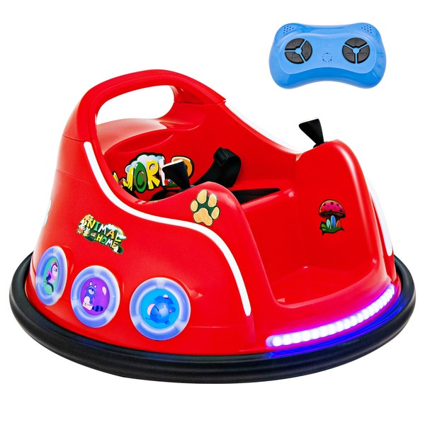 Costzon Bumper Car for Kids, 12V Electric Ride on Bumper