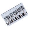 Electric Bass Bridge 5 String Bass Saddle Bridge Thickened Tailpiece