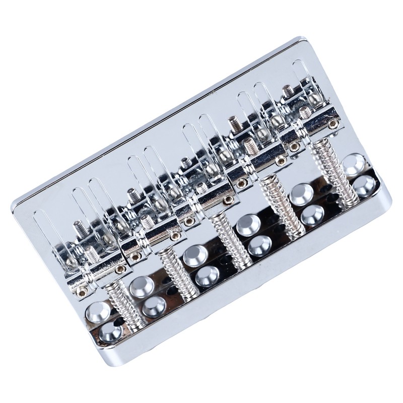 Electric Bass Bridge 5 String Bass Saddle Bridge Thickened Tailpiece