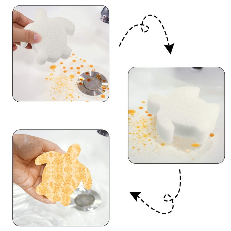 Chuangdi 24 Pieces Hot Tub Sponge, Turtle Oil Scum Absorbing
