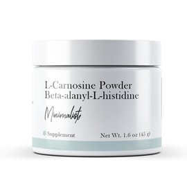 Minimalist L-Carnosine Powder (1.6 oz) No Additives or Fillers, Dietary Supplement, Beta-alanyl-L-histidine
