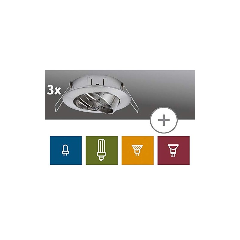 Paulmann 99743 (997.43) 2Easy Spot set, Premium, swivelling, Brushed iron,