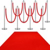 8 Set Red Carpet Party Runner with Poles 27. 5