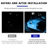 povtii Car LED Strip Light, 24 LED RGB Auto Under