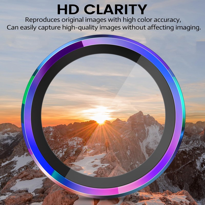 Doopwxcc for Pro/Pro Max Camera Lens Protector, 9H Hardness Tempered