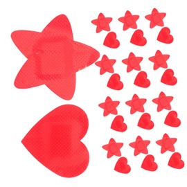 KOMBIUDA 30pcs Star Heart Shaped Plasters for Breathable Fabric Wound Coverage for Scrapes Cuts Fun Portable Design for Travel