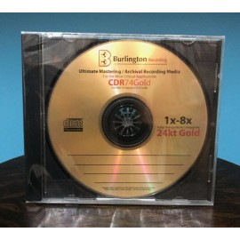 Burlington Recording Ultimate 24KT Gold Mastering/ Archival 1-8X Certified CD-R