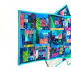 Batik Fabric Quilted Patchwork Table Runner in Jewel Tones