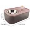 Cat Water Fountain Food Bowl High Capacity Quiet 2 In