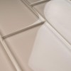 TCSAG-02 3x6 Beige Glass Subway Tile -Kitchen and Bath Backsplash