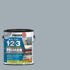 Zinsser 285085 Bulls Eye 1-2-3 All Surface Primer, Gallon, Gray