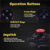 X3ワイヤレスゲーミングコントローラーAndroid用IOS携帯電話TVコンピューターCP VR、デュアル振動有線BTゲームリモートゲームパッドジョイスティック内蔵400mAh充電式バッテリー