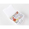Postcard Case, Holds 120 Postcards, White, 4.6 x 6.1 x