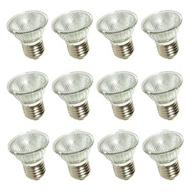 Satco S4624/12 MR16 Short-Neck Halogen Light Bulb, E26 Base, 35 Watts, 12-Pack
