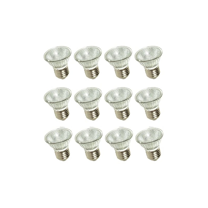 Satco S4624/12 MR16 Short-Neck Halogen Light Bulb, E26 Base, 35