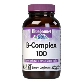 Bluebonnet B Complex 100, 50 Cápsulas Vegetales Veganas