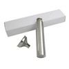 CNFLASK Stainless Steel 2oz Flat Bottom Tube Flask Mini Tube