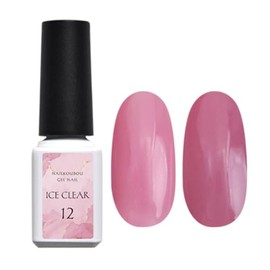 Adult Dull Pastel Color Gel "ICE Clear" Gel Nail Clear Clear Color and Sheer Color Gel, Popular, Self Gel Nail, Easy to Use (ICE Clear★sheer[12])