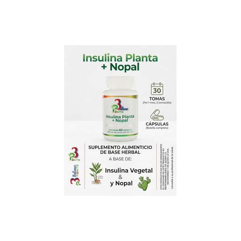 Insulina Planta + Nopal Cápsulas 60