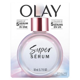 Olay Super Serum with Niacinamide, Vitamin C, Collagen Peptide, AHA, and Vitamin E, 50 mL