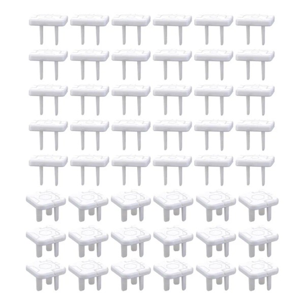 Tapón De Enchufe Eléctrico A Prueba De Bebés, 50 Unidades