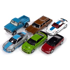 DCD Auto World 2024 Premium 6-Piece 1/64 Scale Diecast Model Car Set Release 3 by Auto World