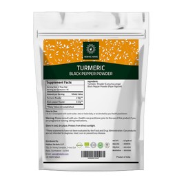 Turmeric Curcumin with Black Pepper Powder 227g (8oz) - Instant Drink Mix Powder Turmeric Curcumin
