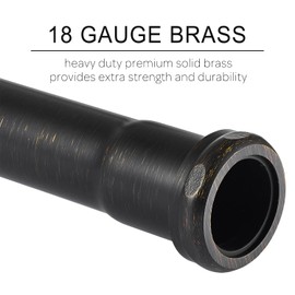 18 Gauge Brass Slip Joint Extension Tube 1-1/4” OD x 8” with Nut and Rubber Washer, P Trap Extension Tube, Sink Drain Tailpiece Tube Extension Heavy Duty, Oil Rubbed Bronze