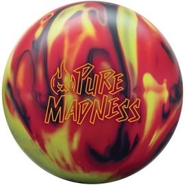 Bowlerstore Products Columbia 300 PRE-DRILLED Pure Madness Bowling Ball - Black/Red/Yellow 14lbs