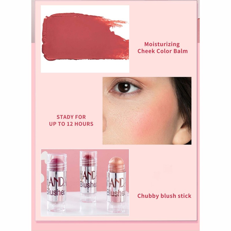 Yeweian Multi Sticks Set, Cream Contour Stick Blush Stick for