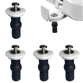 Universal Toilet Seat Bolts and Screws Replacement Kit (4 Pack) for 14-16mm Holes - Secure Fit Toilet Bowl Seat Bolts