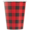 9oz Buffalo Plaid Lumberjack Party Cups, 8ct