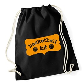 Hippowarehouse Basketball kit Drawstring Cotton School Gym Kid Bag Sack 37cm x 46cm, 12 litres