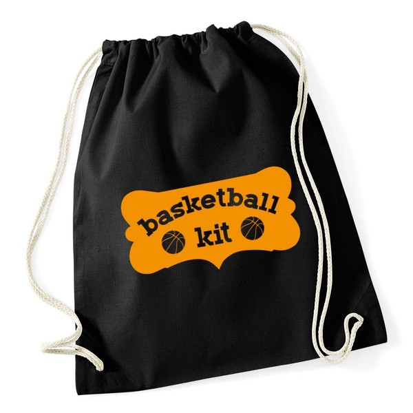 Hippowarehouse Basketball kit Drawstring Cotton School Gym Kid Bag Sack