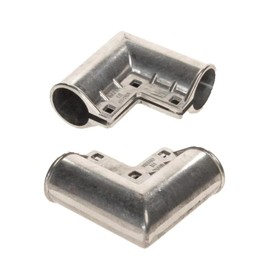 Dailydanny Chain Link Fence Gate Corner 1 3/8" x 1 3/8" Aluminum Gate Corner Gate Elbow, 4 Pack