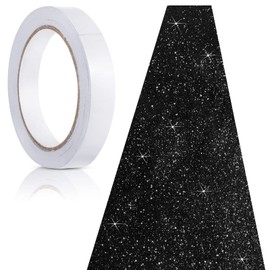 Tatuo Carpet Runner Runway Rug 55 GSM Thickness with Carpet Tape for Prom Wedding Christmas Party Outdoor Indoor Hallway Rug(Glitter Black,2.46 x 30 Feet)