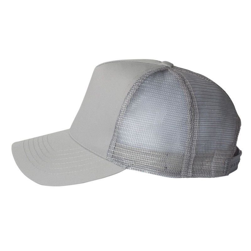 Mega Cap Five-Panel PET Mesh Back Trucker One Size Black