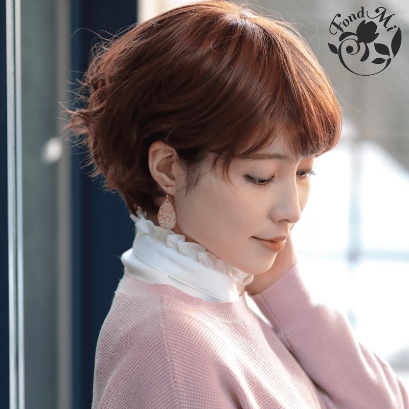 Wig "Montblanc Short" Partial Hand-Planted, Made with Japanese Fiber, Feminine