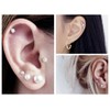 BESTEEL 93 Pairs Assorted Multiple Stud Earrings Set for Women