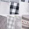 GEX Christmas Stockings 1 pack Family Buffalo Plaid Rustic Grey