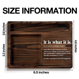 Funny Office Sticky Note Holder Gifts for Coworkers Work Bestie Boss Colleagues It is What It is Definition Self-Stick Note Pad Holders Home Office Decor