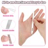 Metal Nail File (10 Pack), 5.5'' Nail Files for Natural