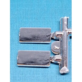 Monogram Revell AMT Ertl Monogram MPC 1/24 Chrome Liscense Plates Street Machine Hot Rod