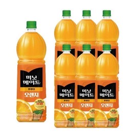 Minute Maid Fruity Orange 1.5L 6pcs (31957763) / 미닛메이드 프루티 오렌지 1.5L 6개 (31957763)