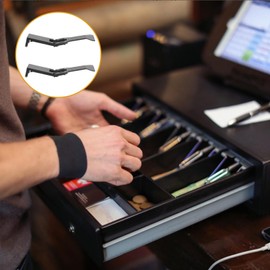 SEWACC 6 Pcs Money Tray Clip Cash Register Drawer Insert Trays Clips Money Organizer Plastic Clips Replacements for Money Tray