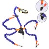 Five Arm Flexible Soldering Station Clip with Magnifying Glass Welding