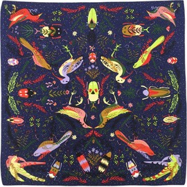 Julunar Silk Like Head Scarf for Women - Satin Large Hair Scarves - 35" Square Silk Hair Wrap for Sleeping with Gift Packed