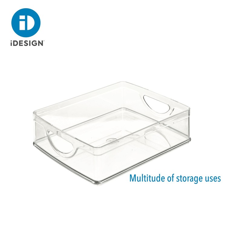 iDesign Recycled Plastic Cabinet and Pantry Storage Bin with Integrated