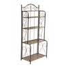 International Caravan 4-Tier Iron Indoor/Outdoor Bakers Rack (Bronze)